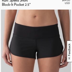 (ISO) Lululemon shorts